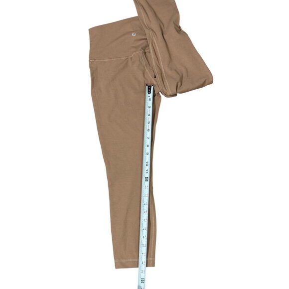 Lululemon Size 6 High-Waisted Nude Yoga Leggings - Picture 5 of 9